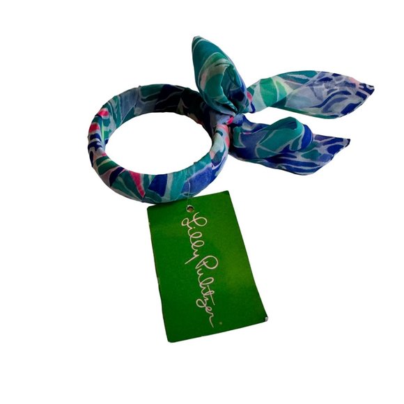 Lilly Pulitzer Fabric Wrapped Bangle NWT - Picture 1 of 4